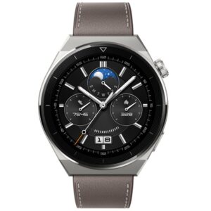 Huawei Watch GT3 Pro Odin Light Titanium, Grey Leather Strap