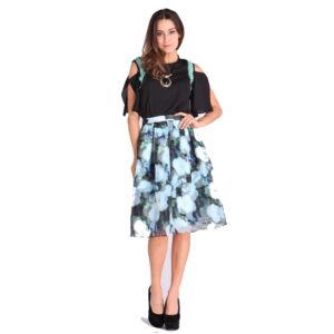 Skirt – Green with White Floral Design 26