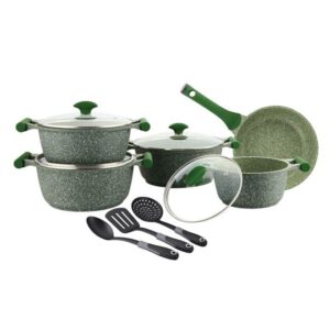 Prestige-Essentials-12Pcs-Cookware-Set-Green