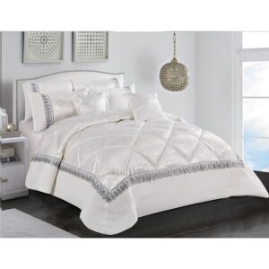 Stargold-Lace-Jackquard-Comforter-8-Pcs-Set-SG-CJL2002-White