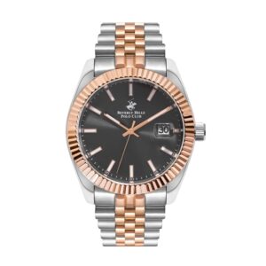 Beverly-Hills-Polo-Club-BP3018X-560-Mens-Analog-Watch-Grey-Dial-Stainless-Steel-Two-Tone-Rose-Gold-Strap