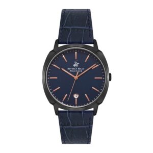 Beverly-Hills-Polo-Club-BP3022X-099-Mens-Analog-Watch-Blue-Dial-Dark-Blue-Leather-Strap