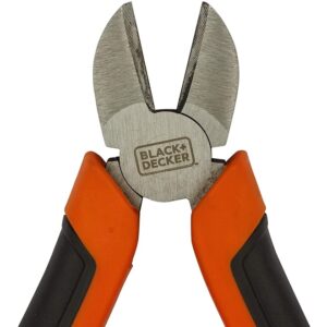 Black-Decker-BDHT81584-160mm-Bimaterial-Steel-Diagonal-Cutting-Pliers