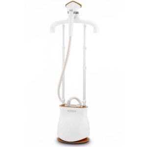 Black-Decker-GST2400-Garment-Steamer-with-Twin-Pole-and-Ironing-Board-1-5-L-2400W-White-Gold
