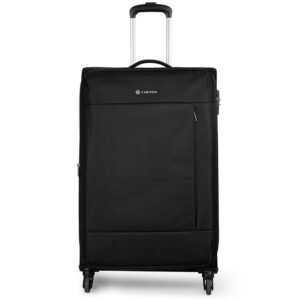 Carlton-Elante-69cm-4-Wheel-Soft-Top-Cabin-Luggage-Trolley-Black