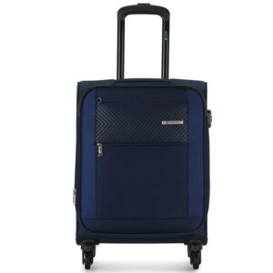 Carlton-MARTIN54BU-54cm-4-Wheel-Spinner-Soft-Top-Trolley-Blue