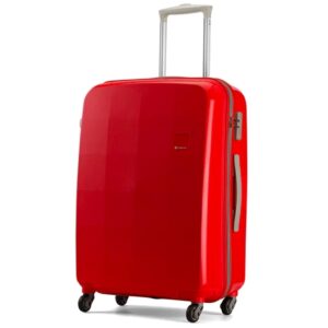 Carlton-PIXEL55RD-55cm-4-Wheel-Spinner-Hard-Top-Cabin-Size-Trolley-Red