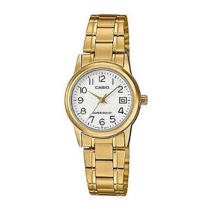 Casio-LTP-V002G-7B2UDF-Women-s-Watch-Analog-White-Dial-Gold-Stainless-Band