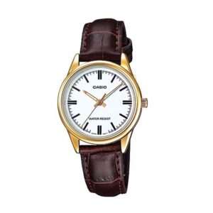 Casio-LTP-V005GL-7AUDF-Women-s-Watch-Analog-White-Dial-Brown-Leather-Band