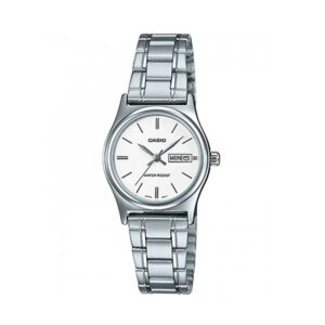 Casio-LTP-V006D-7B2UDF-Women-s-Watch-Analog-White-Dial-Silver-Stainless-Band
