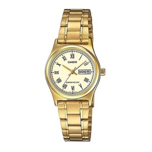 Casio-LTP-V006G-7BUDF-Women-s-Watch-Analog-White-Dial-Gold-Stainless-Band