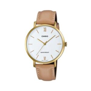 Casio-LTP-VT01GL-7BUD-Women-s-Watch-Analog-White-Dial-Brown-Leather-Band