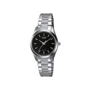 Casio-MTP-1274D-1ADF-Men-s-Watch-Analog-Black-Dial-Silver-Stainless-Band