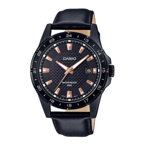 Casio-MTP-1290BL-1A2V-Men-s-Watch-Analog-Black-Dial-Black-Leather-Band