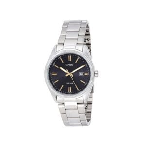 Casio-MTP-1302D-1A2VDF-Men-s-Watch-Analog-Black-Dial-Silver-Stainless-Band