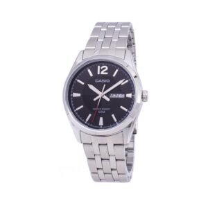 Casio-MTP-1335D-1AVDF-Men-s-Watch-Analog-Black-Dial-Silver-Stainless-Band