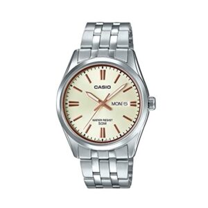 Casio-MTP-1335D-9AVDF-Men-s-Watch-Analog-White-Dial-Silver-Stainless-Band