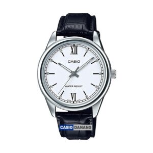 Casio-MTP-V005L-7B2UDF-Mens-Watch-Analog-White-Dial-Black-Leather-Band