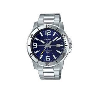 Casio-MTP-VD01D-2EVUDF-Mens-Watch-Analog-Blue-Dial-Silver-Stainless-Band