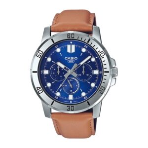 Casio-MTP-VD300L-2EUDF-Mens-Watch-Analog-Blue-Dial-Brown-Leather-Band