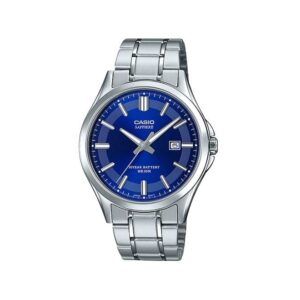 Casio-MTS-100D-2AVDF-Mens-Watch-Analog-Blue-Dial-Silver-Stainless-Band