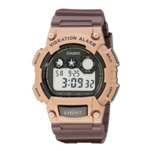 Casio-W-735H-5AVDF-Mens-Watch-Digital-Black-Dial-Brown-Resin-Band