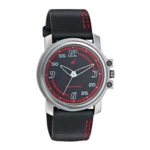 Fastrack-3039SL06-Mens-Analog-Watch-Black-Dial-Black-Leather-Strap