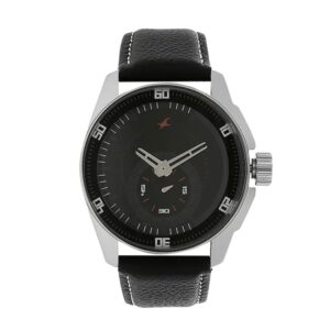 Fastrack-3089SL04-Mens-Analog-Watch-Black-Dial-Black-Leather-Strap