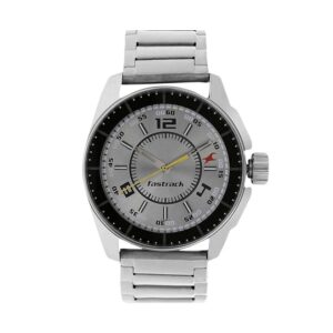 Fastrack-3089SM02-Mens-Analog-Watch-Grey-Dial-Stainless-Steel-Strap