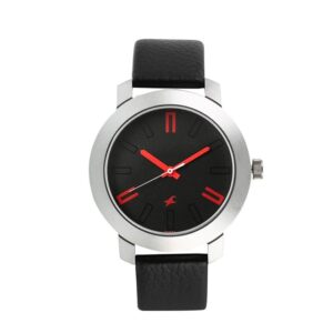 Fastrack-3120SL02-Mens-Analog-Watch-Black-Dial-Black-Leather-Strap