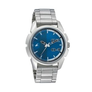 Fastrack-3124SM03-Mens-Analog-Watch-Blue-Dial-Stainless-Steel-Strap