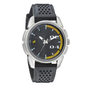 Fastrack-3124SP02-Mens-Analog-Watch-Loopholes-Black-Dial-Black-Rubber-Strap