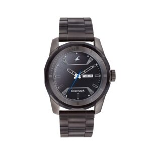 Fastrack-3166KM02-Mens-Analog-Watch-Black-Dial-Black-Stainless-Steel-Strap