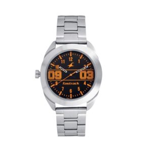 Fastrack-3175SM02-Mens-Analog-Watch-Black-Dial-Stainless-Steel-Strap