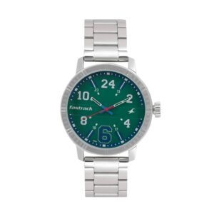 Fastrack-3178SM01-Mens-Analog-Watch-Green-Dial-Stainless-Steel-Strap