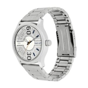 Fastrack-3197SM01-Mens-Analog-Watch-Silver-Dial-Stainless-Steel-Strap