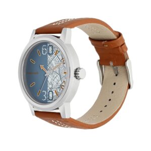 Fastrack-3199SL01-Mens-Analog-Watch-Blue-Dial-Brown-Leather-Strap