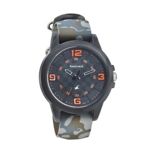 Fastrack-38048PP01-Mens-Analog-Watch-Black-Dial-Camouflage-Rubber-Strap