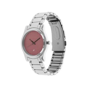 Fastrack-6046SM02-WoMens-Analog-Watch-Pink-Dial-Stainless-Steel-Strap