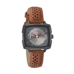 Fastrack-6167NL01-WoMens-Analog-Watch-Black-Dial-Brown-Leather-Strap