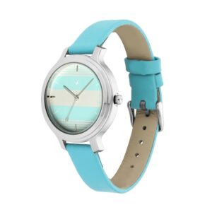 Fastrack-6217SL02-WoMens-Analog-Watch-White-Blue-Dial-Blue-Leather-Strap