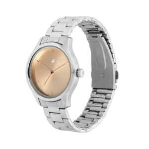 Fastrack-6219SM01-WoMens-Analog-Watch-Rose-Gold-Dial-Stainless-Steel-Strap