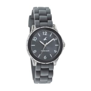 Fastrack-68009PP10-WoMens-Analog-Watch-Grey-Dial-Grey-Silicone-Strap