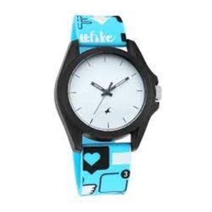 Fastrack-68011PP03-Unisex-Analog-Watch-White-Dial-Blue-Silicone-Strap