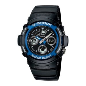 G-Shock-Watch-AW-591-2ADR-Men-s-Watch-Analog-Digital-Combo-Black-Blue-Dial-Black-Resin-Band