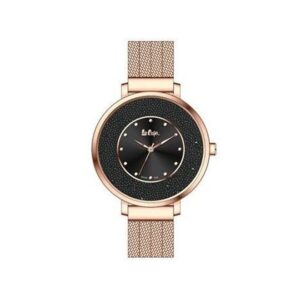 Lee-Cooper-LC06623-450-WoMens-Analog-Watch-Brown-Dial-Stainless-Steel-Rose-Gold-Mesh-Strap