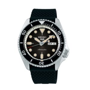 Seiko-SRPD73K2-Mens-Sports-Mechanical-Watch-Analog-Black-Dial-Black-Resin-Band