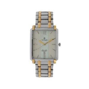 Titan-1506BM01-Mens-Watch-Regalia-Collection-Analog-Silver-Dial-Silver-Gold-Stainless-Steel-Band