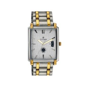Titan-1506BM02-Mens-Watch-Regalia-Collection-Analog-Grey-Dial-Silver-Gold-Stainless-Band