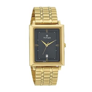 Titan-1715YM03-Mens-Watch-Karishma-Collection-Analog-Black-Dial-Gold-Stainless-Band